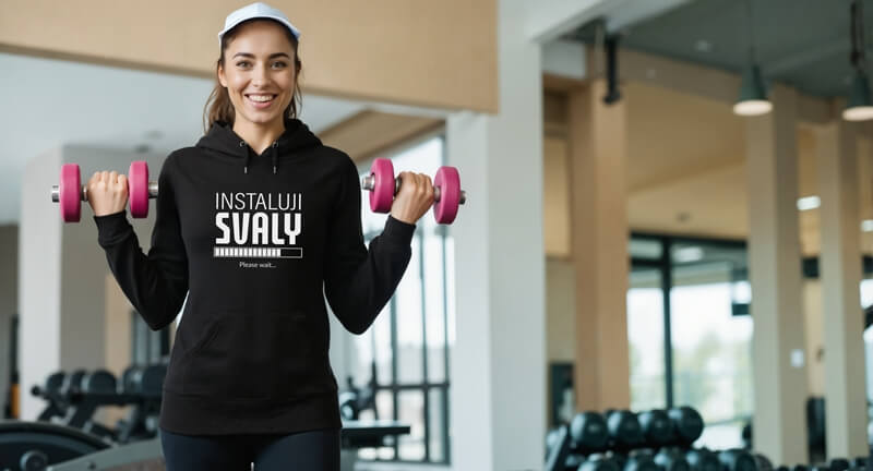 Dámská mikina instaluji svaly